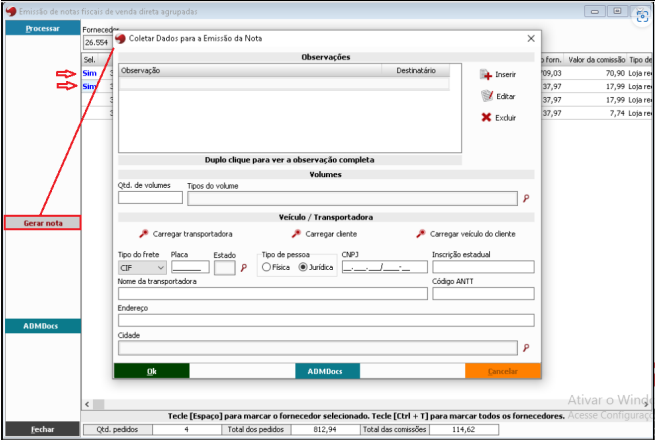 Como Emitir Notas Fiscais Agrupadas Por Fornecedor Para Vendas Diretas